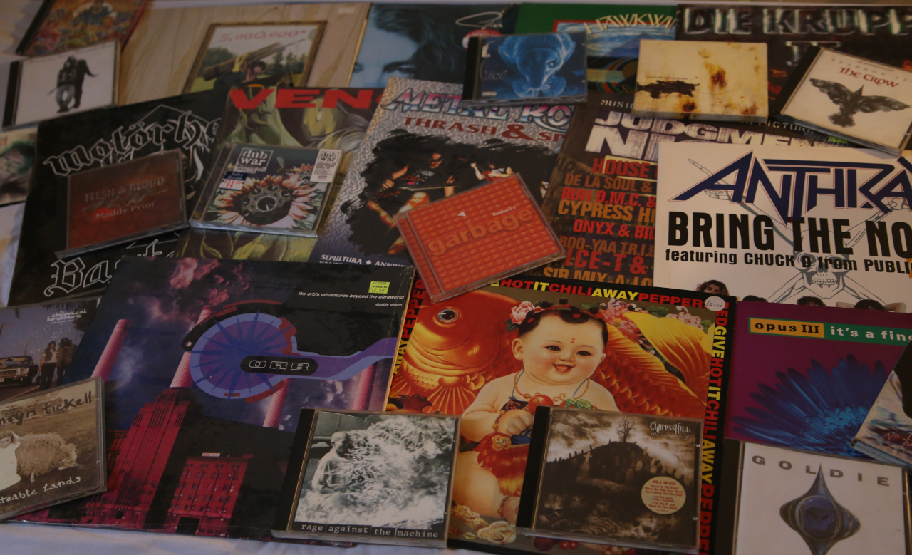 Vinyl and CDs from the 1990s